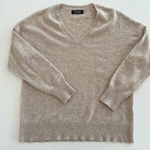 NWOT Naadam Cashmere Oversized V-Neck Sweater / Oatmeal / Small